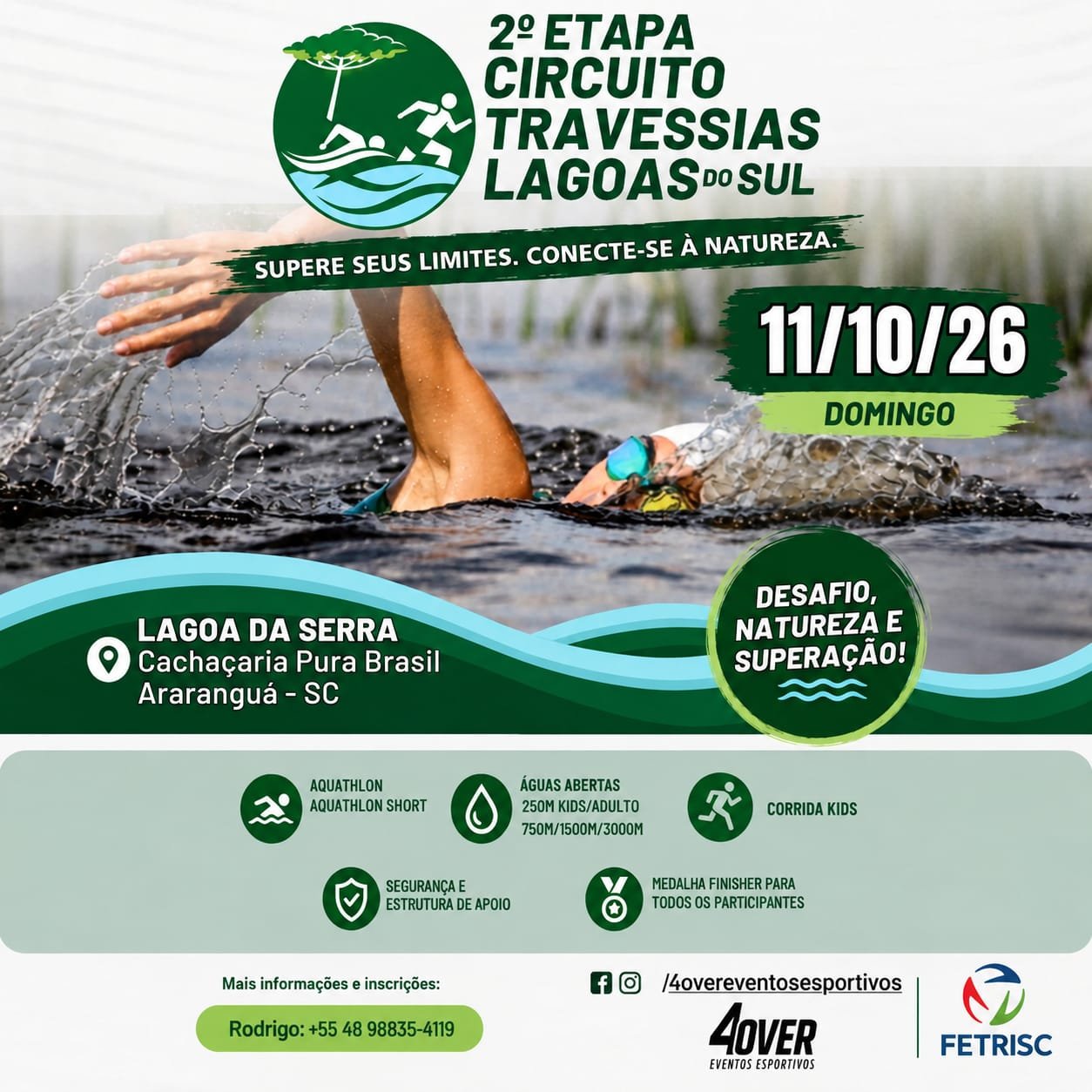 Evento multiesportivo travessisas lagoas do sul - 11 out 26